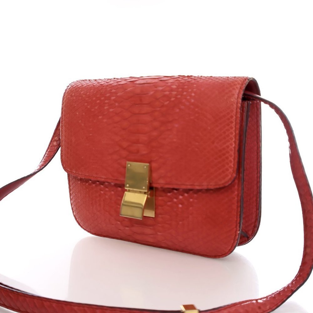 Celine Medium Python Box Bag - image 3